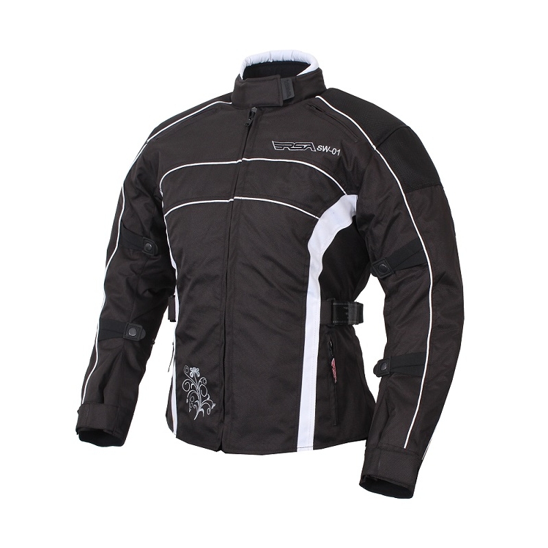 Naisten moottoripyöräpuku RSA SW-01 valkoinen - 2 kpl alennusmyynti