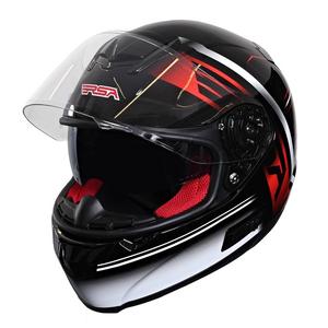 Přilba na motorku RSA SR-01 černo-červeno-bílá výprodej