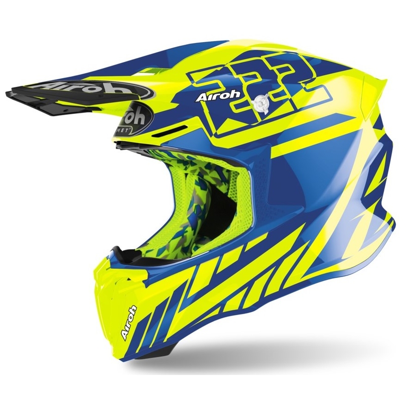 Motokrosová přilba Airoh Twist 2.0 Replica Cairoli 2020 modro-fluo žlutá