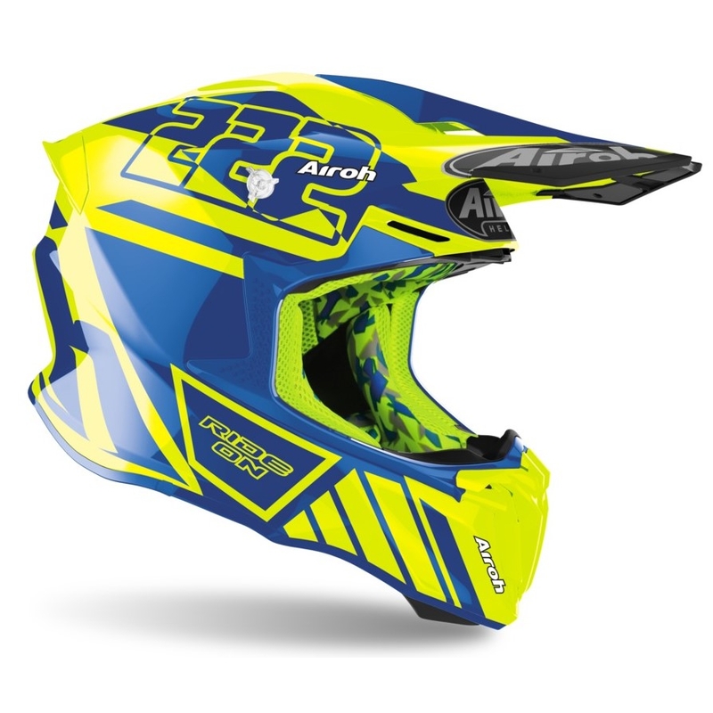 Motokrosová přilba Airoh Twist 2.0 Replica Cairoli 2020 modro-fluo žlutá