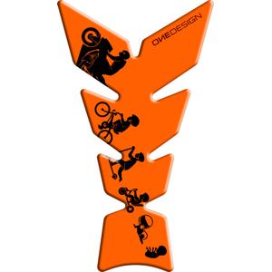 Polttoainesäiliön kansi Tulosta - Moon fluo oranssi