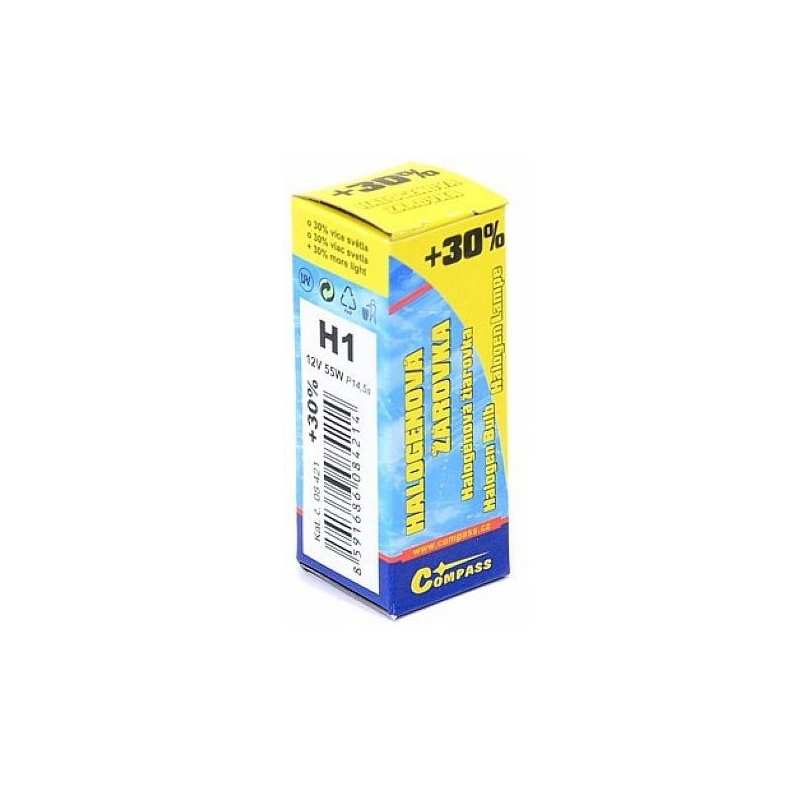 Lamppu 12V H1 55W +30%