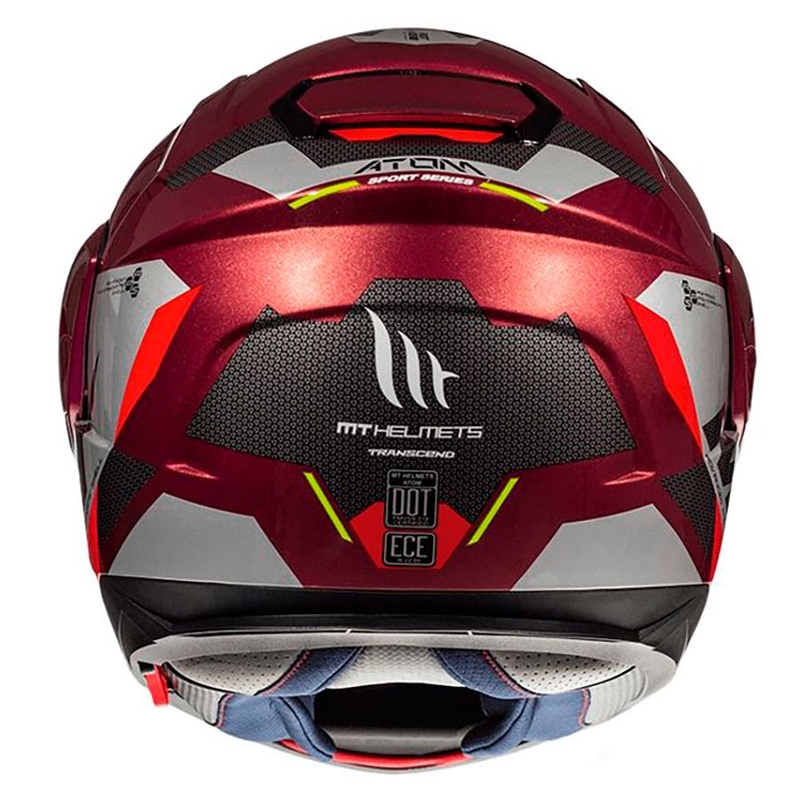 Vyklápěcí přilba na motorku MT Atom SV TRANSCEND F5 červená