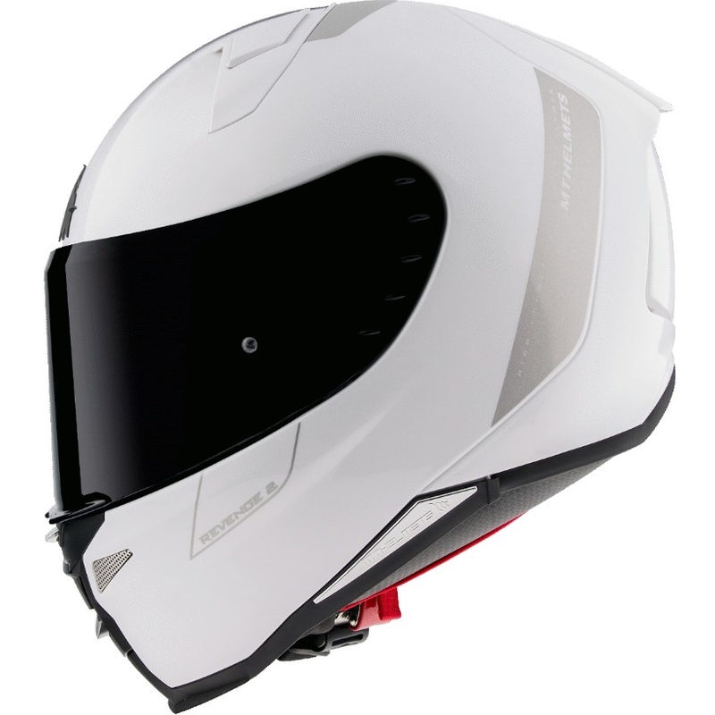 MT Revenge 2 Solid White Gloss Integral moottoripyöräilykypärä alennusmyynti
