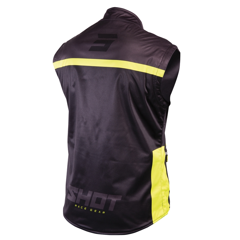Softshellová vesta Shot Lite černo-fluo žlutá výprodej