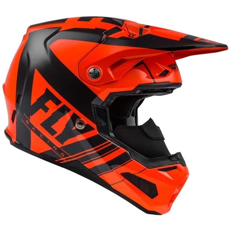 Motokrosová přilba FLY Racing Formula Vector černo-fluo oranžová