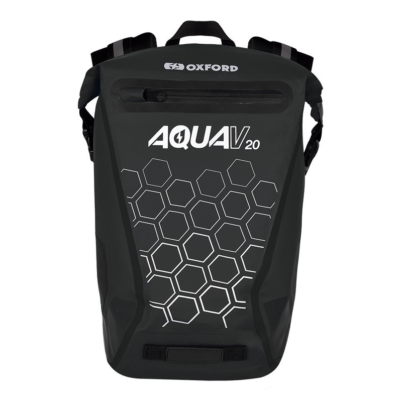 Vedenpitävä reppu Oxford AQUA V20 musta 20 l