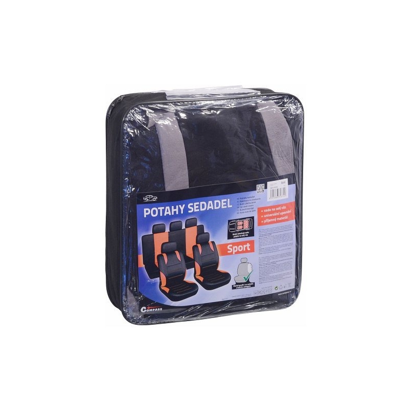 Potahy sedadel sada 9ks šedé