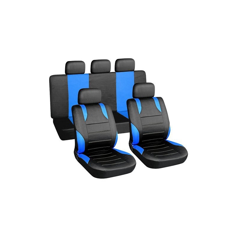 Potahy sedadel sada 9ks modré