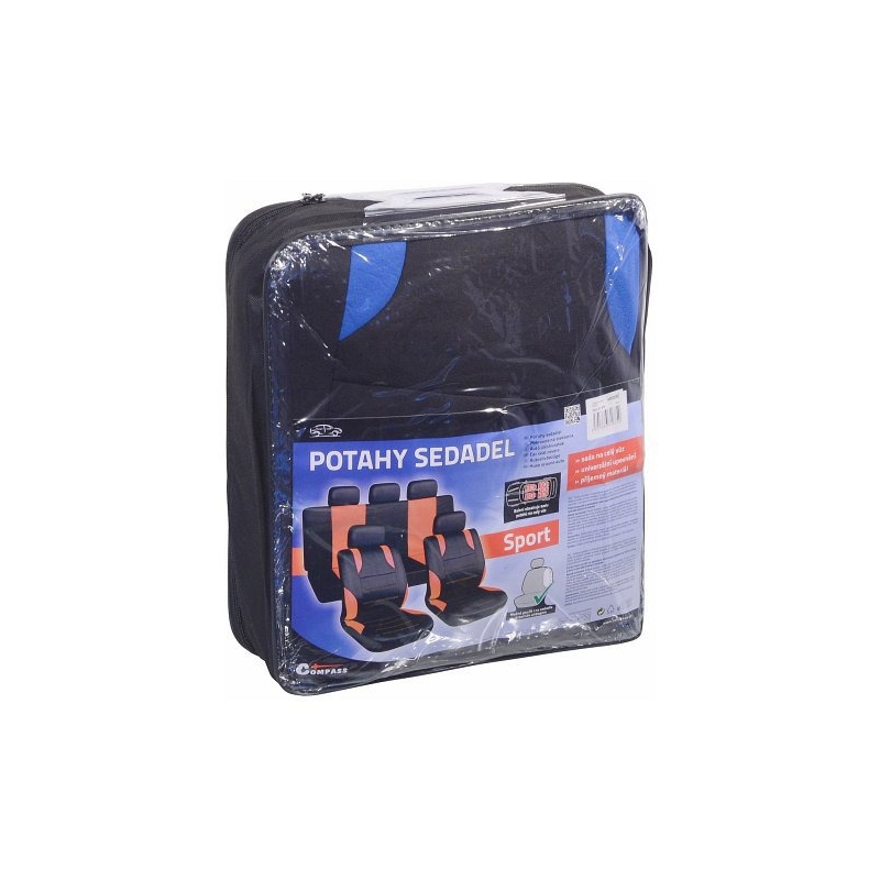 Potahy sedadel sada 9ks modré