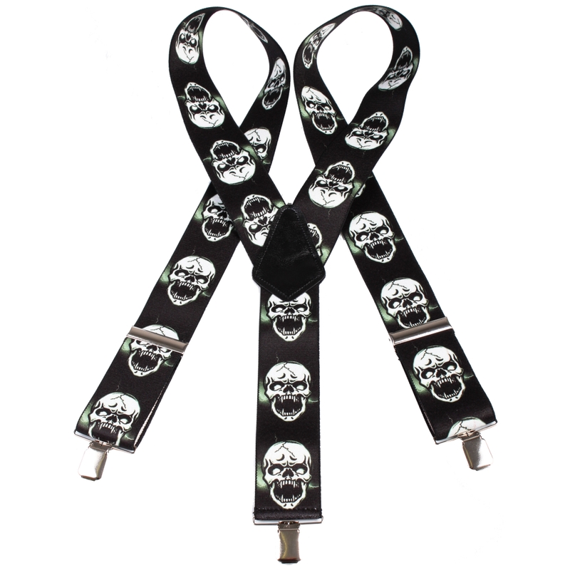 Sukkanauhat, joissa on pääkallomotiivi 12