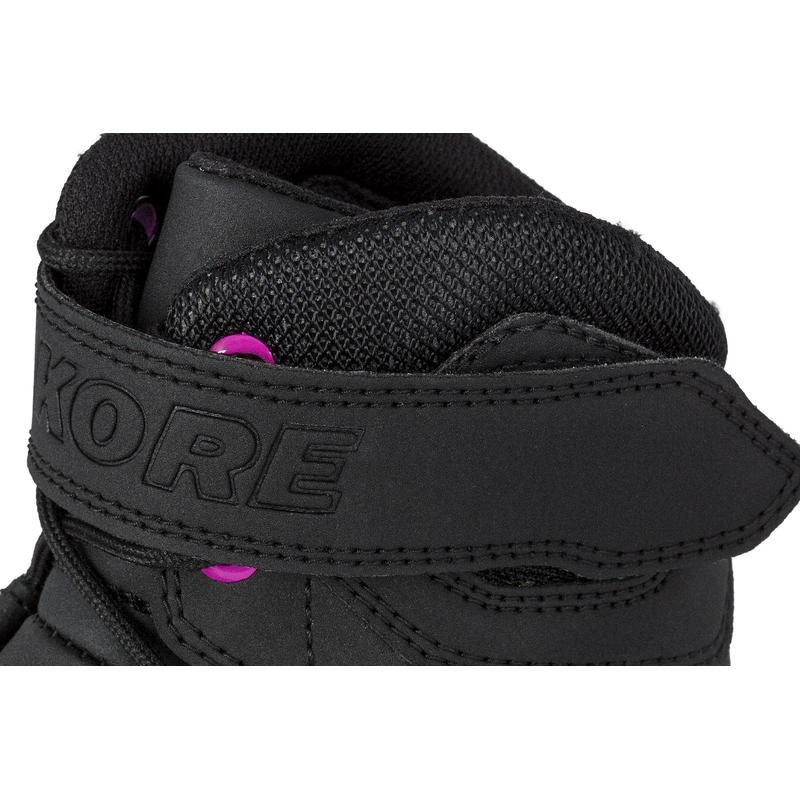 Naisten Kore Velcro 2.0 Moottoripyöräsaappaat musta ja violetti