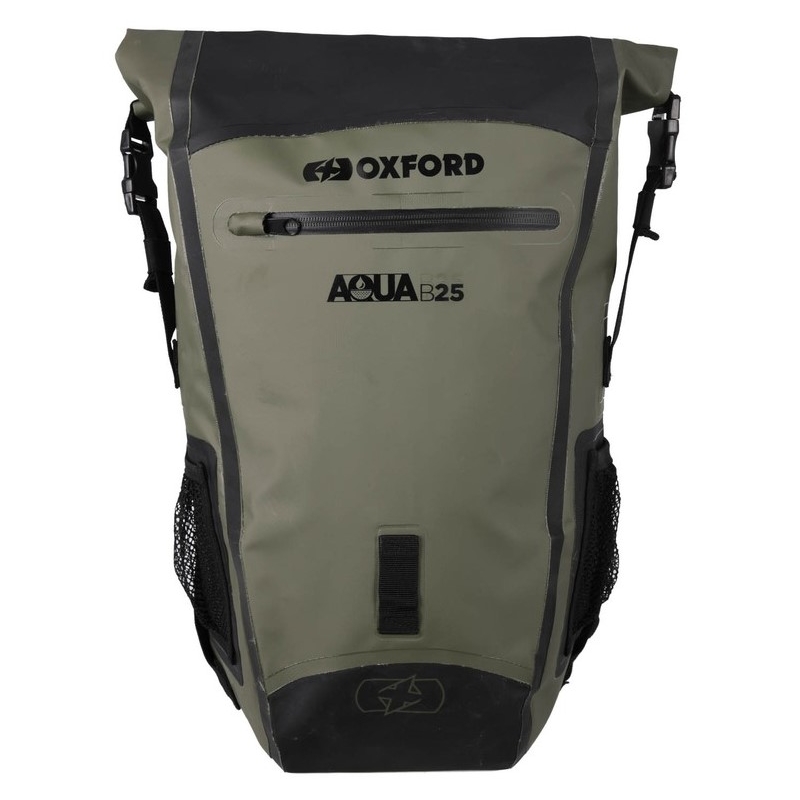 Vedenpitävä Oxford Aqua B25 Musta-Khaki Vihreä 25 L reppu