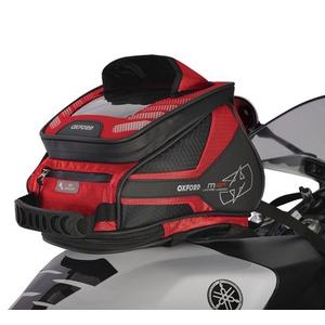 Säiliölaukku ja satulalaukku Oxford M4R Tank 'n' Tailer musta ja punainen