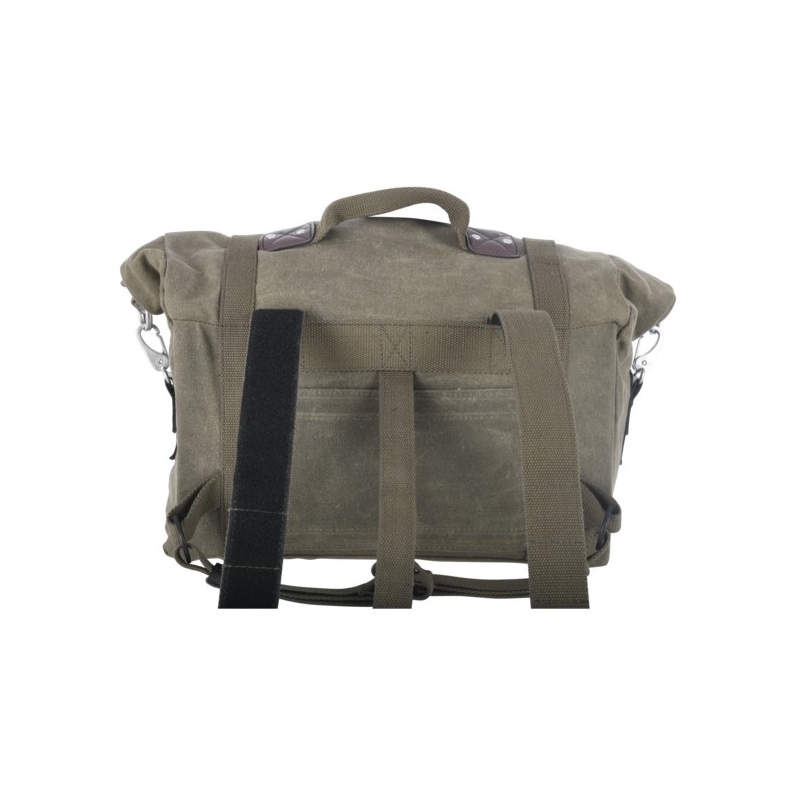 Oxford Heritage khakinvihreä 40l moottoripyörän sivupussilaukut