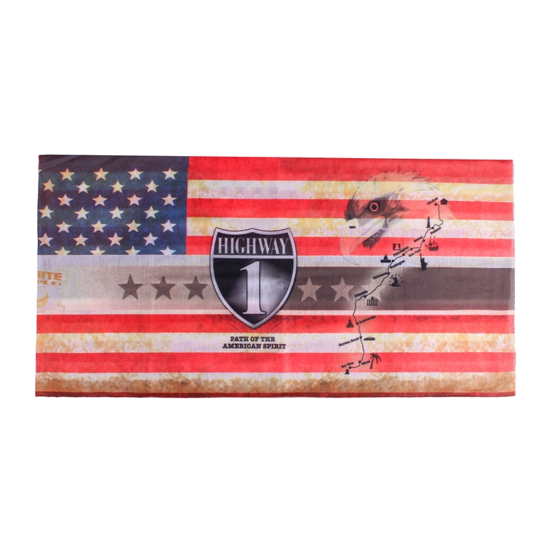 Monikäyttöinen moottoripyörä huivi RSA Highway American Spirit