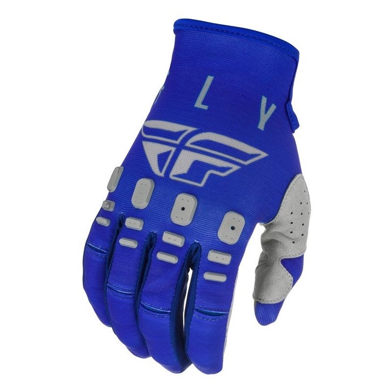 Motokrosové rukavice FLY Racing Kinetic K121 modro-šedé