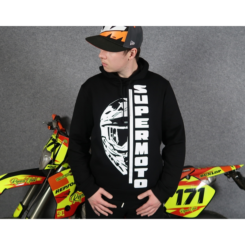 Miesten huppari SUPERMOTO musta