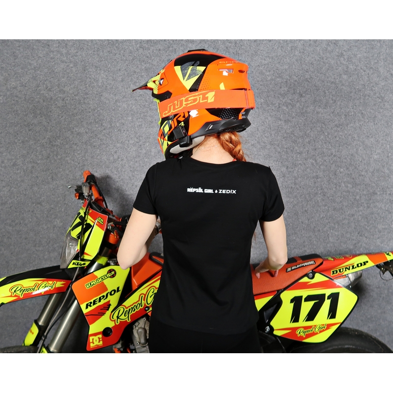Naisten T-paita SUPERMOTO musta