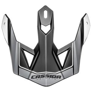 Cassida Cross Pro II kypärän visiiri musta-harmaa-valkoinen