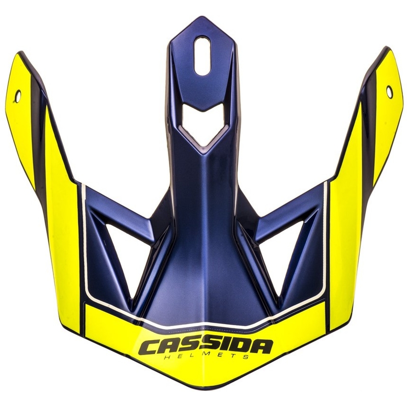 Kypärävisiiri Cassida Cross Pro II kypärään fluo keltainen-sininen