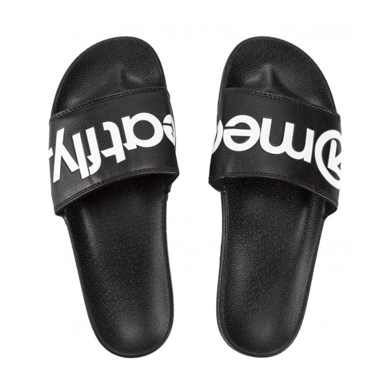 Pánské pantofle Meatfly Hudson černo-bílé