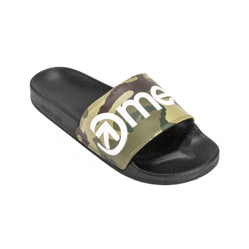 Pánské pantofle Meatfly Hudson camo zelené