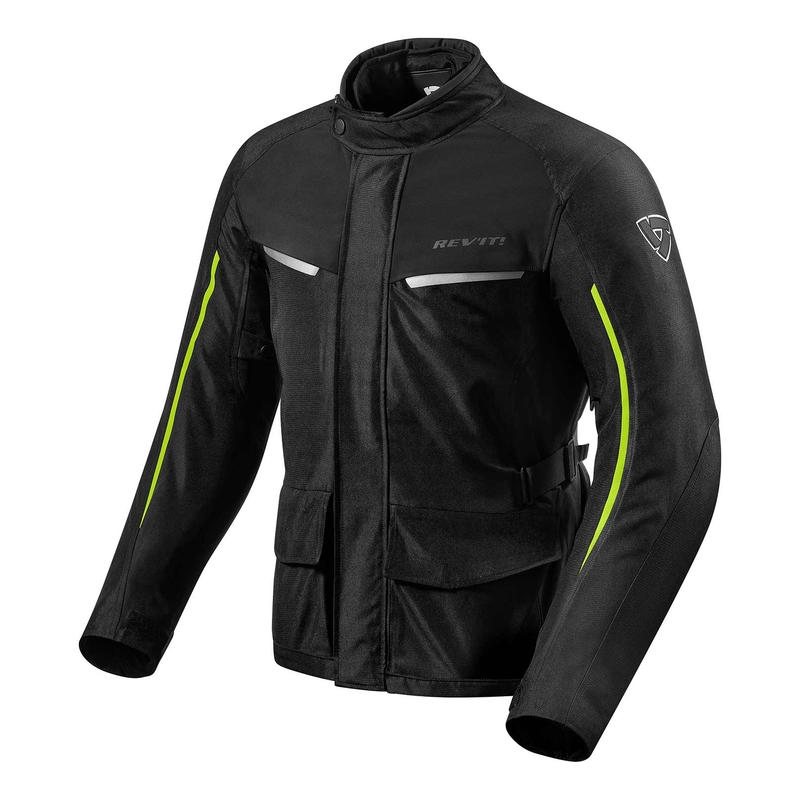 Bunda na motorku Revit Voltiac 2 černo-fluo žlutá výprodej