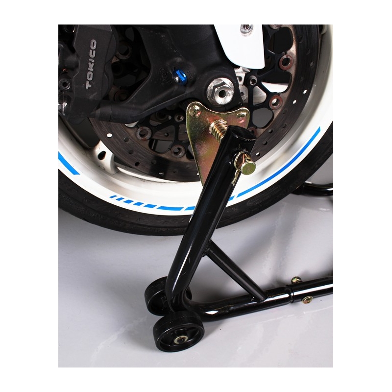 Moto stojan přední s kolečky R-TOOL - II. jakost
