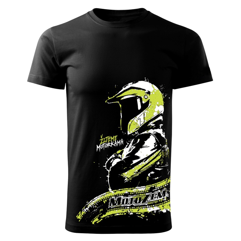 Pánské triko MotoZem - Žijeme motorkama Non výprodej