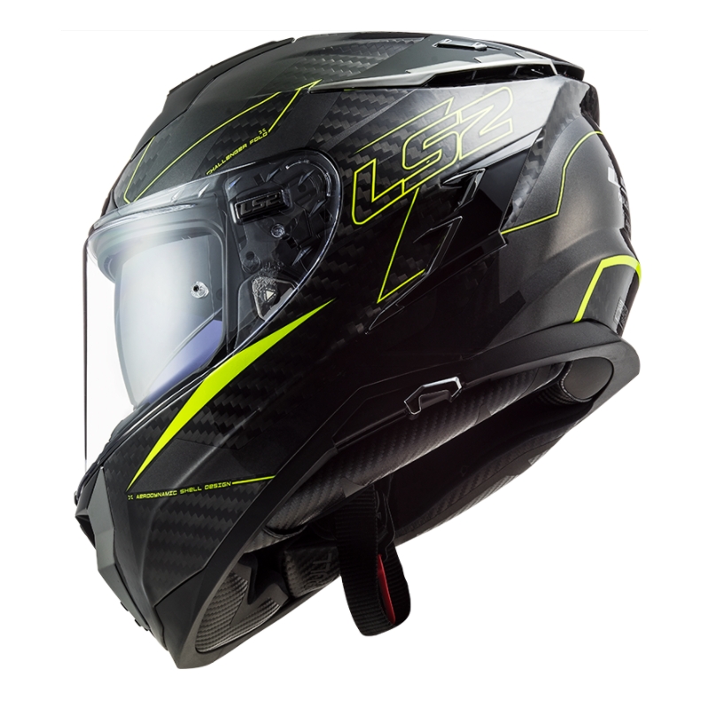 Integrální přilba na motorku LS2 FF327 Challenger CT2 Fold černo-fluo žlutá