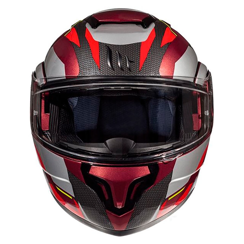 Vyklápěcí přilba na motorku MT Atom SV TRANSCEND F5 červená - II. jakost