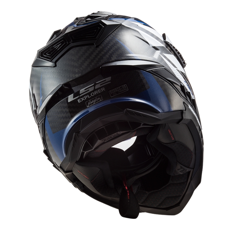 Enduro přilba LS2 MX701 Explorer C Focus bílo-modro-červená