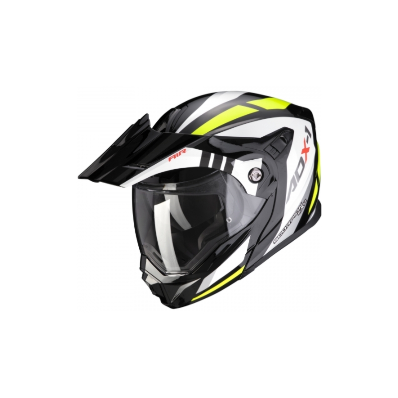 Výklopná enduro přilba Scorpion ADX-1 Lontano černo-bílo-fluo žlutá
