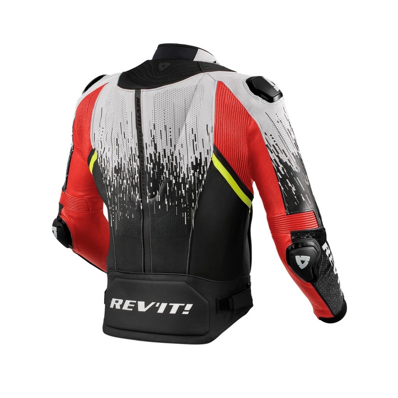 Bunda na motorku Revit Quantum 2 Pro Air černo-bílo-fluo červená výprodej