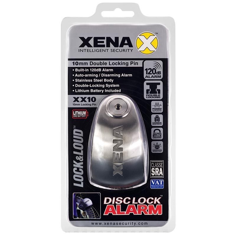 Levyjarrun lukko XENA XX10 hopea