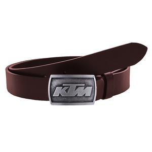 Nahka moto vyö soljella KTM ruskea