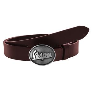 Nahka moto vyö Vespa soljella ruskea