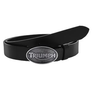 Nahkainen moto-vyö, jossa on Triumph-solki