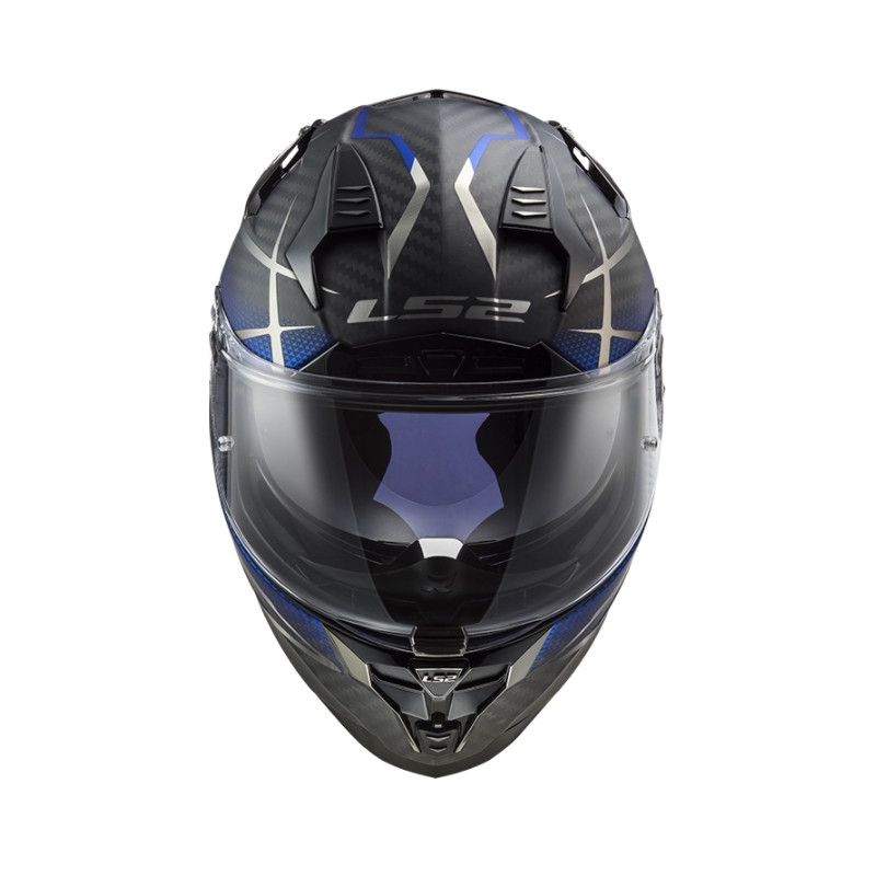 Integrální přilba na motorku LS2 FF327 Challenger C Konic černo-šedo-modrá výprodej