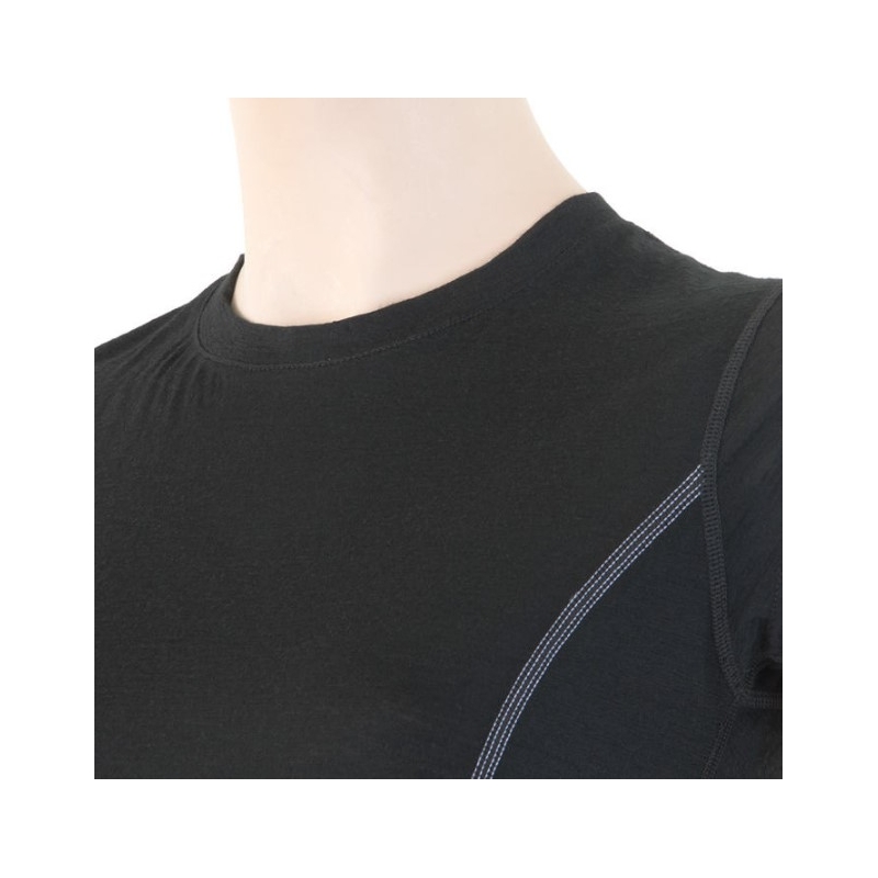 Dámské funkční triko Sensor Merino Active černé - krátký rukáv výprodej