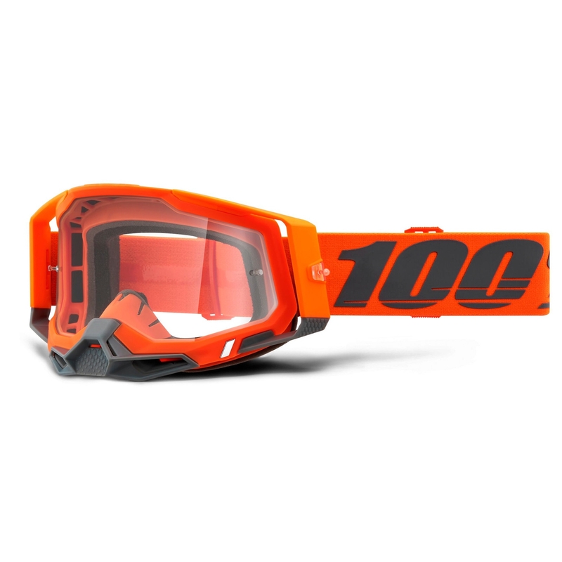 Motokrosové brýle 100% RACECRAFT 2 oranžové (čiré plexi)