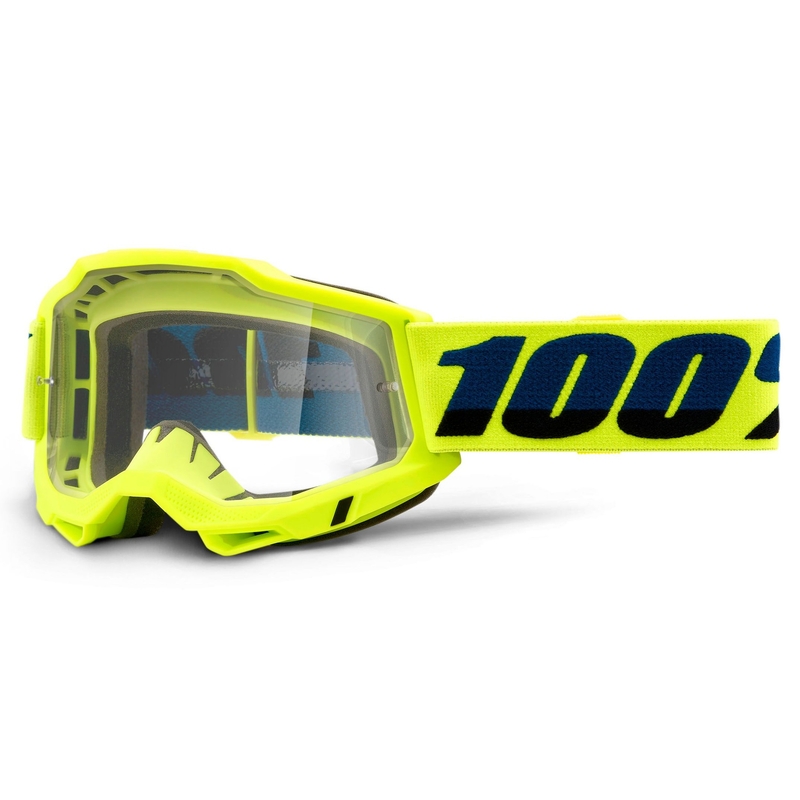 Motokrosové brýle 100% ACCURI 2 OTG fluo žluté (čiré plexi)