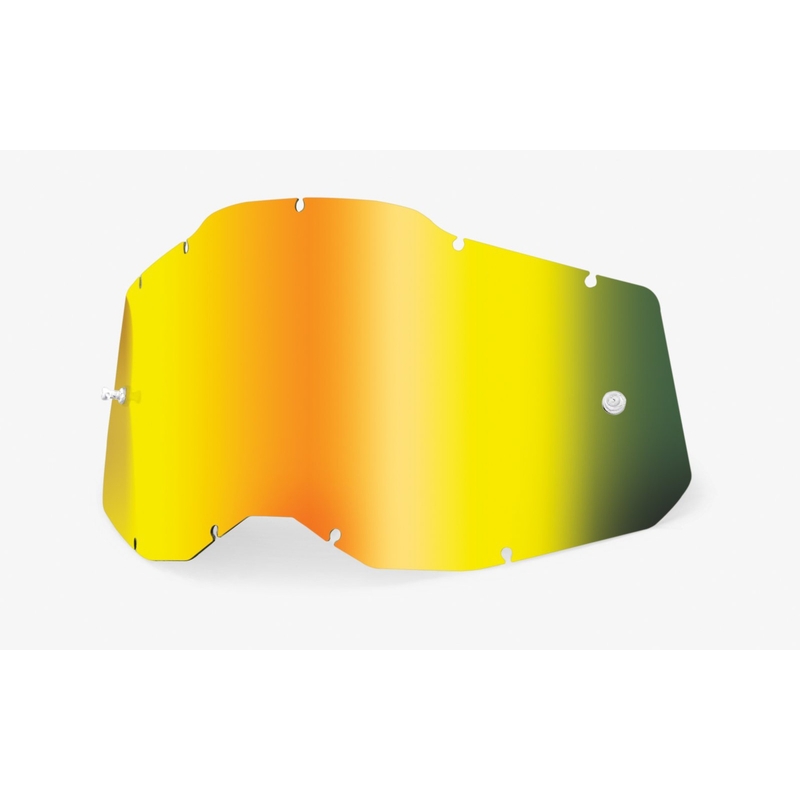 Plexi 100% Racecraft 2/Accuri 2/Strata 2 kultainen peili (huurtumaton)