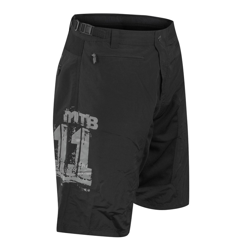 Kraťasy FORCE MTB-11 černé výprodej