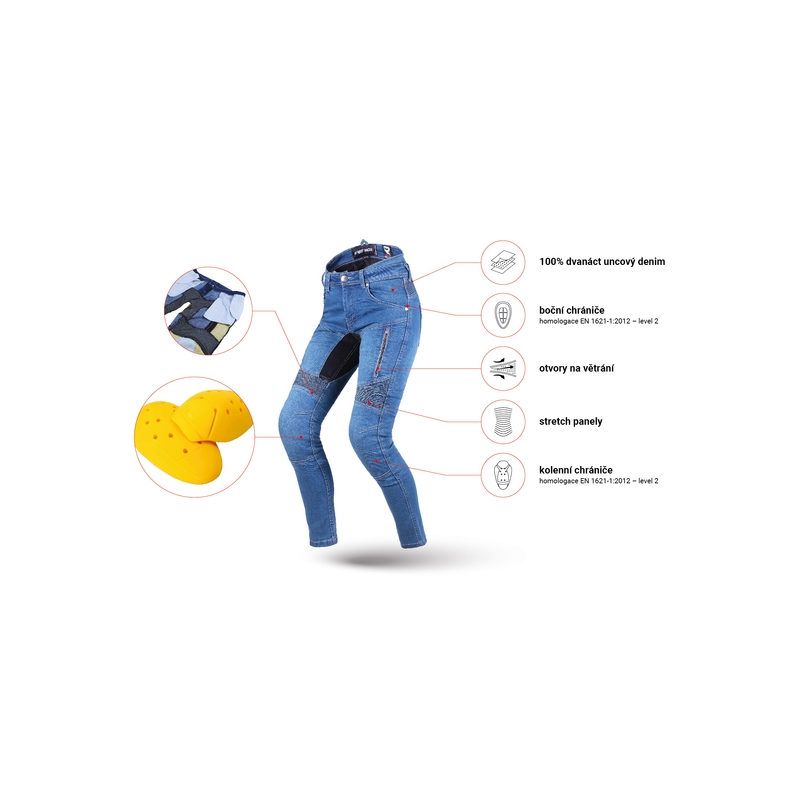 Naisten farkut Street Racer Stretch II Slim fit CE sininen