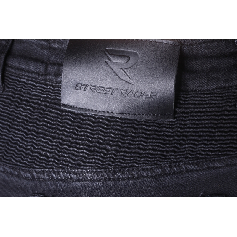 Jeansy na motorku Street Racer Warior CE černé výprodej