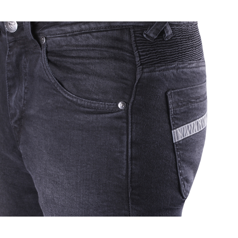 Jeansy na motorku Street Racer Warior CE černé výprodej