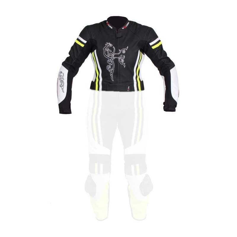 Dámská bunda Tschul 554 černo-bílo-fluo žlutá výprodej