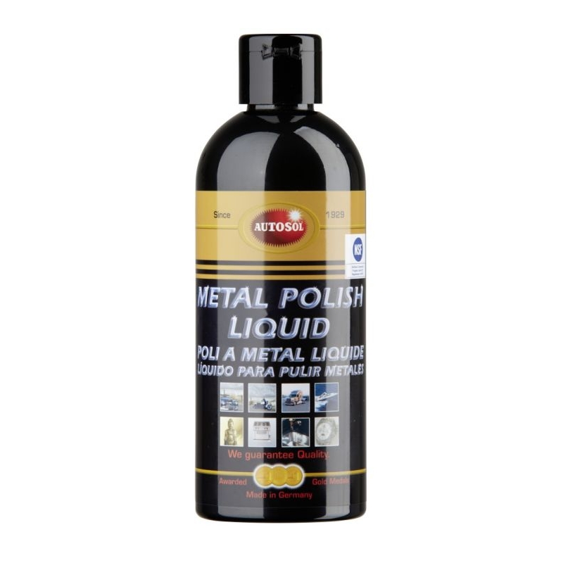Metallin puhdistus- ja kiillotusemulsio Autosol Metal Polish Liquid 250 ml